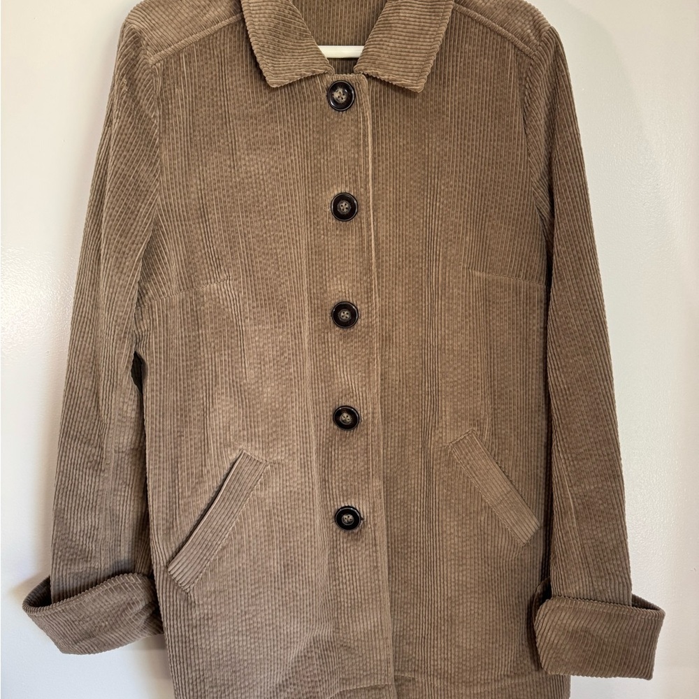 Chadwicks Taupe Corduroy Barn Jacket.
